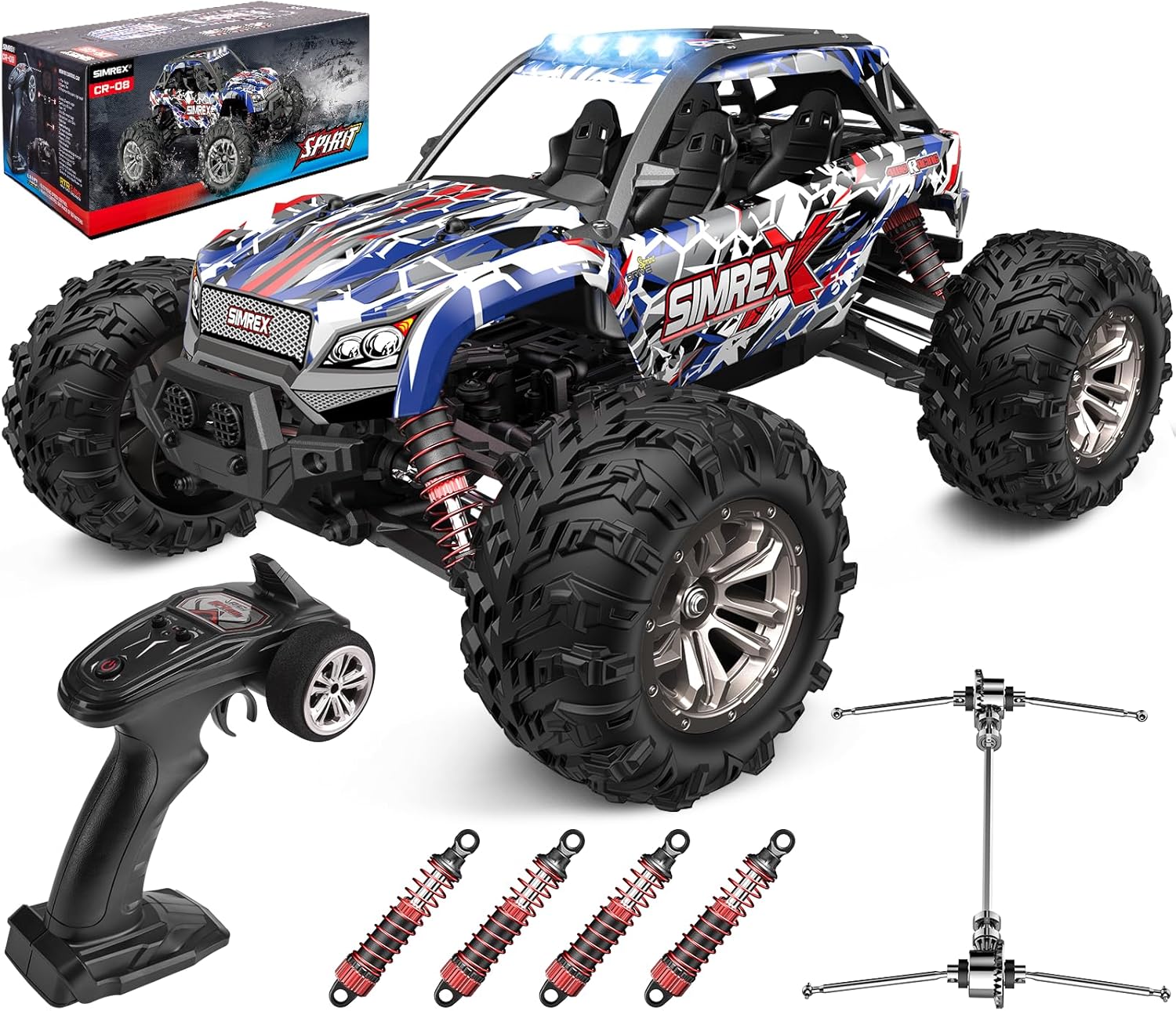 Rc Hobby Grade Monster Truck - 1/16 Schaal Hobbyklasse 4WD RC Monstertruck,