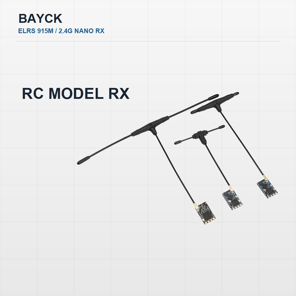 Rc Plane Hobby Zone - BAYCK ExpressLRS 2.4GHz/915MHz Nano-ontvanger met T-antenne
