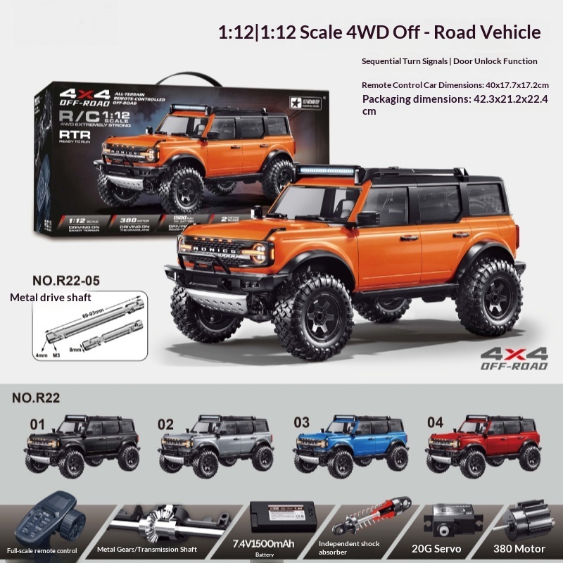 Rc Hobby Grade Truck - Nieuw in voorraad: HongXing F22 RC-auto,