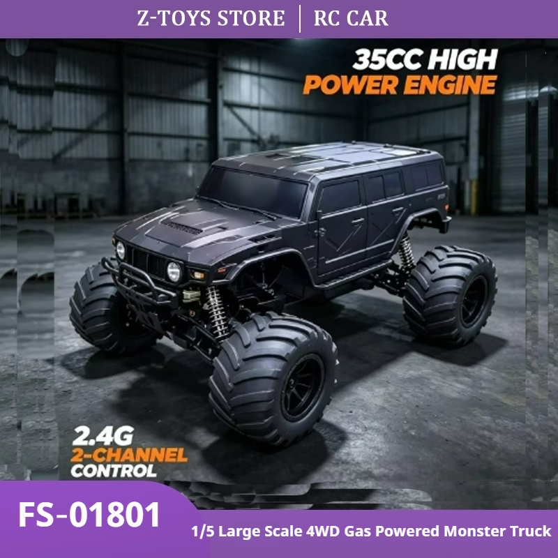 Rc Hobby Grade Monster Truck - FS‑01801 1/5 schaal 4WD op benzine