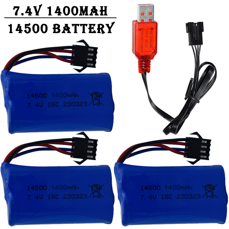 7.4V 1400mAh 14500 Lithium-Ion - Rc Hobby Shops recensie en prijs