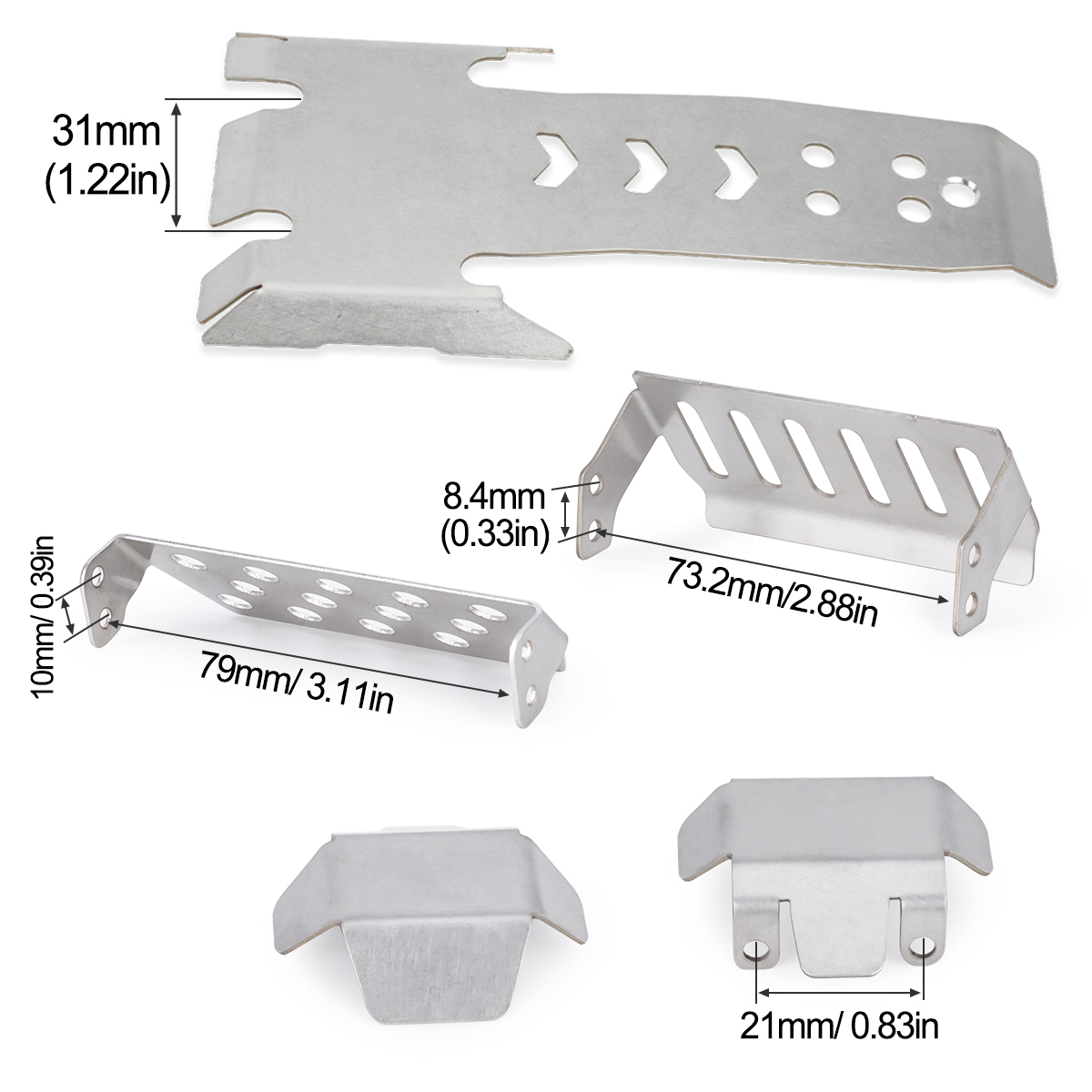Rvs Asbeschermer Skid Plate Ch - Rc Hobby Shops recensie en prijs