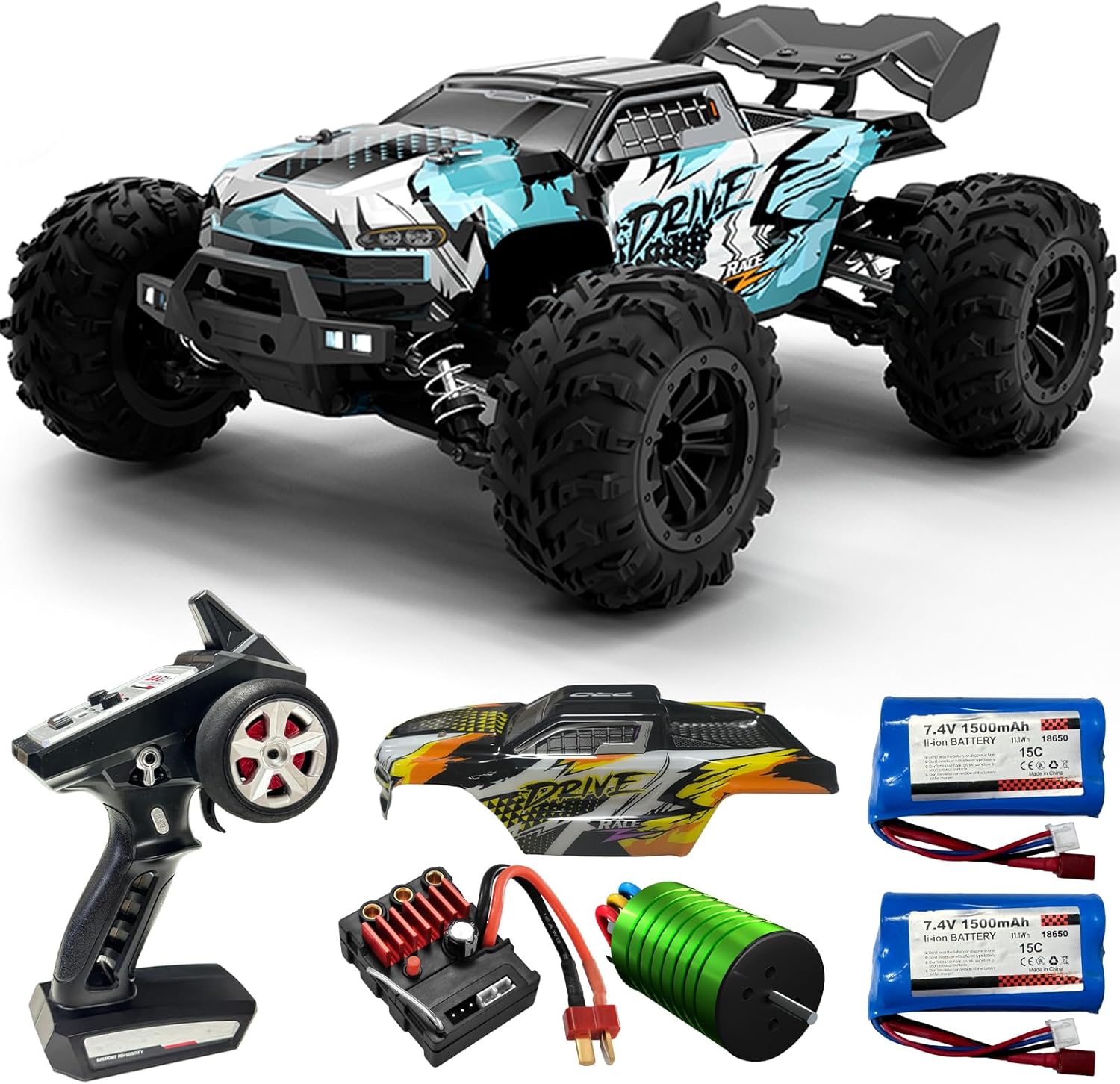 Brushless RC Monster Truck 1:1 - Rc Hobby Grade Monster Truck recensie en prijs