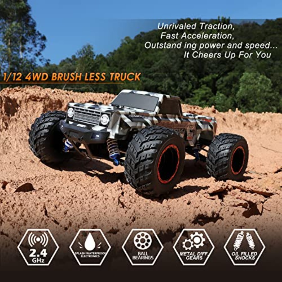 4x4 off-road RC monstertruck v - Rc Hobby Grade Monster Truck recensie en prijs