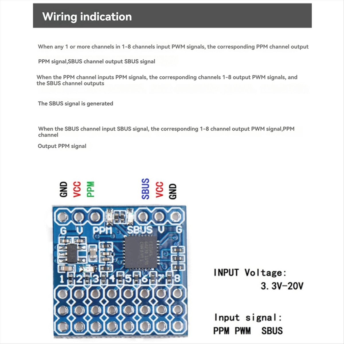 A99X SPP-SBUS 8CH-converter vo - Receiver Sbus 8Ch recensie en prijs