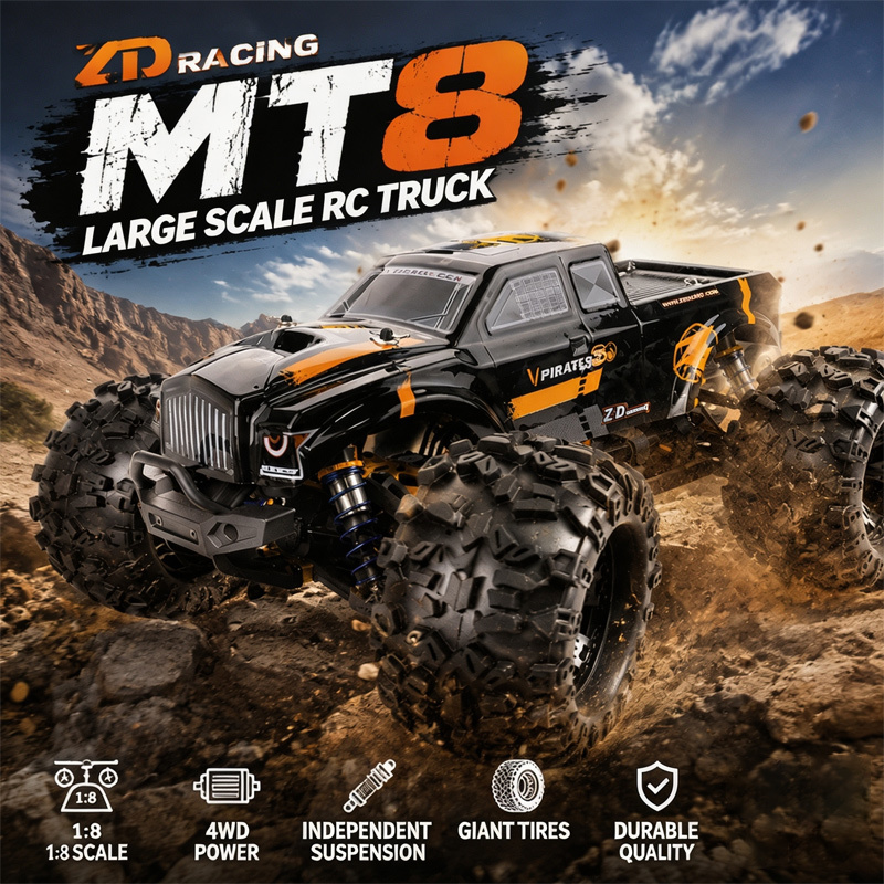 Nieuwe ZD Racing MT8 RC Monste - Rc Hobby Grade Monster Truck recensie en prijs
