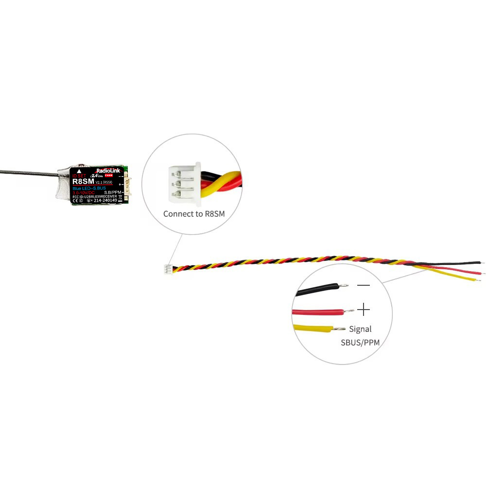 RadioLink R8SM 8CH 2.4GHz Supe - Receiver Sbus 8Ch recensie en prijs