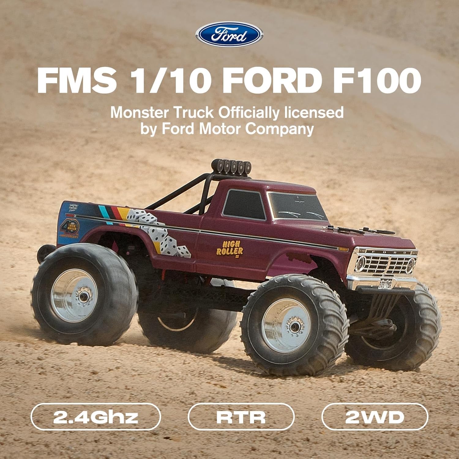 1/10 Schaal Ford F-100 RC Mons - Rc Hobby Grade Monster Truck recensie en prijs