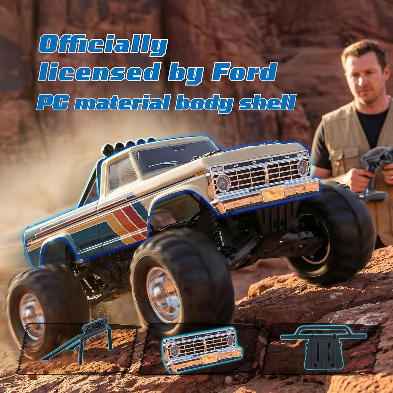 1/10 Ford F-100 Brushless Mons - Rc Hobby Grade Monster Truck recensie en prijs