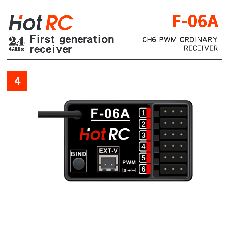 HotRC F-04A F-06A F-06AT F-08A - Receiver Sbus 8Ch recensie en prijs