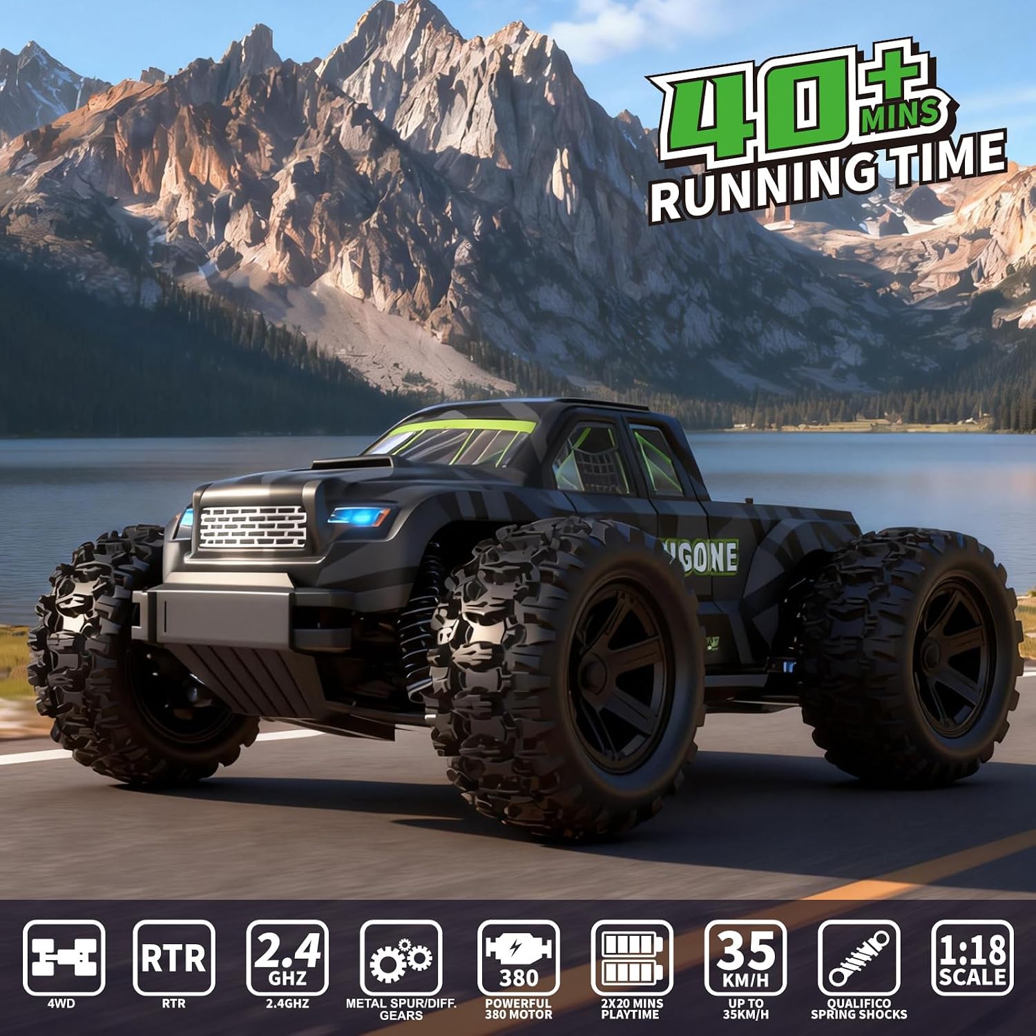 JT18W 1/18 Schaal Hoge Snelhei - Rc Hobby Grade Monster Truck recensie en prijs